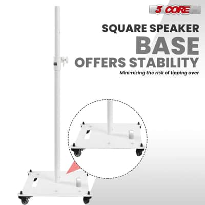 5 Core Speaker Stand Adjustable 61" Heavy Duty PA DJ Tripod Studio Monitor Stands image 7