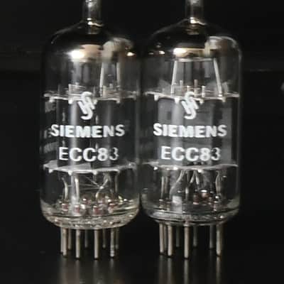 SIEMENS ECC83 / 12AX7 Precision Matched Pair Vintage 1960s Amplitrex Tested image 3