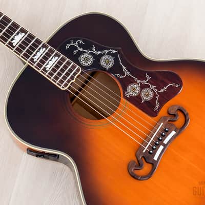 1992 Orville by Gibson J-200 Jumbo Acoustic Electric Guitar Sunburst w/ Case image 8