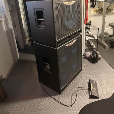Full stack rig: Ashdown ABM-600-EVO IV 600W Bass Head with footswitch + ABM-410H & ABM-115H late 20-teens - Black Matte image 4