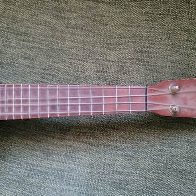 Vintage 1920s–1930s Unbranded Banjo Ukulele Banjolele 4-String Metal Pot image 4