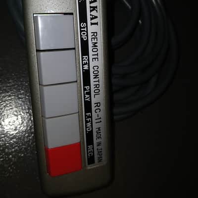 Akai RC-11 Remote Control! Like New! Vintage! RC-11 1970s - Grey/red image 2