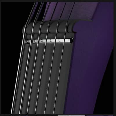 Enya Smart Electric Guitar Inspire Purple Black 39" Smart Electric Carbon Fiber Guitar with 15W Wireless Speaker, 20 Distinct Tones Onboard Built in Effects Presets Charging Cable Adjusting Wrench Gig Bag image 7