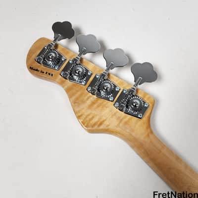 Marco Bass Guitars TFL-24 4-String Jazz Bass 34.5" Scale Flame Maple Neck 9.32 Pounds image 17