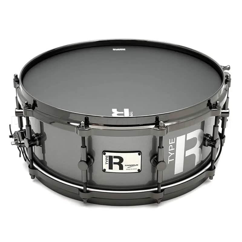 Canopus Type-R Maple Snare Drum 14x5.5 Gun Metal Metallic Lacquer - 2nd Line image 1