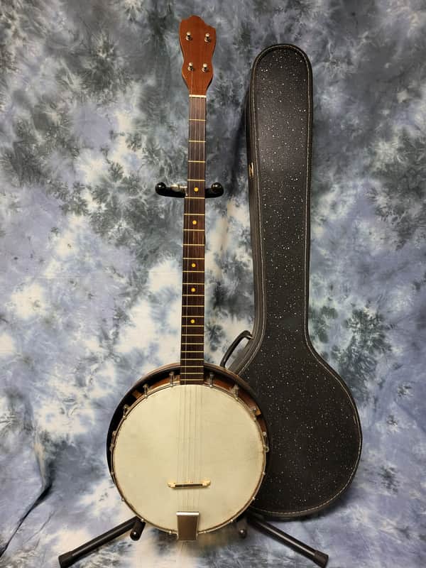 Vintage 1952 Kay Model K-54 5 String Banjo New Strings Pro Setup NOS Soft Shell Case image 1