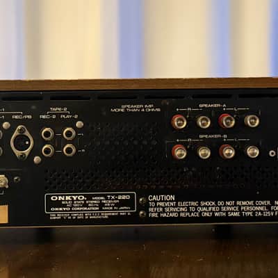 🎶✨ Onkyo TX-220 Vintage Stereo Receiver w/ Original Wood Case — Serviced, Cleaned, All Functions Working + New STK016 Outputs image 8