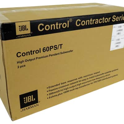 Pair JBL Control 60PS/T C60 Commercial 70v Black Pendant Subwoofers+Amp C60PS/T image 13