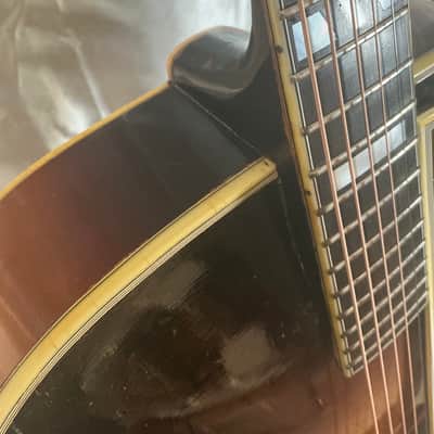 1953 D’Angelico New Yorker Archtop Acoustic Hollowbody Non-Cutaway Guitar Original Sunburst Finish w/Original Hard Shell Case image 9