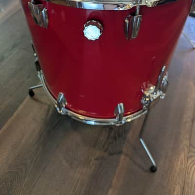 Beverley "Panorama" Drumkit 1960s-70s - Red Silk image 17