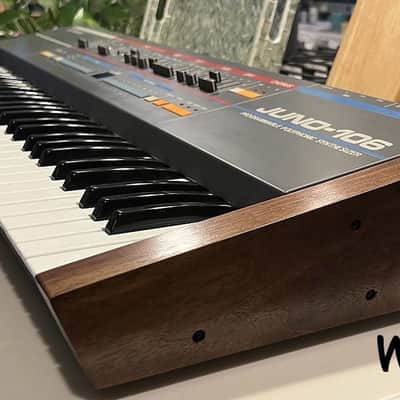Roland Juno-106 Exotic African Sapele Replacement Wood Sides image 4