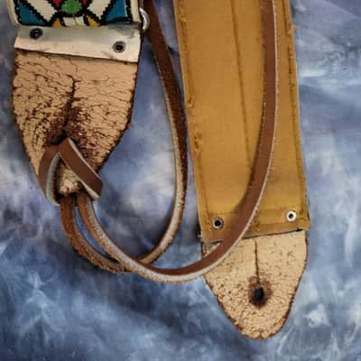 Vintage 1960's Ace Stained Glass Guitar Bass Strap Hendrix Clapton Case Candy #2 image 10