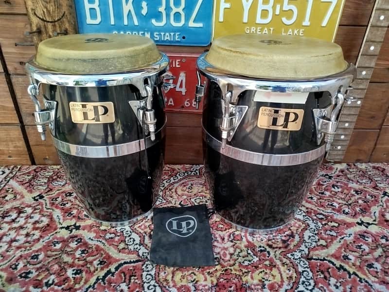 Latin Percussion LP JRX Junior Conga 8"+9", usate. 2000s - Black image 1