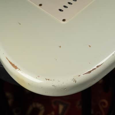 2006 Fender Custom Shop '60 Stratocaster Relic Olympic White w/OHSC image 20