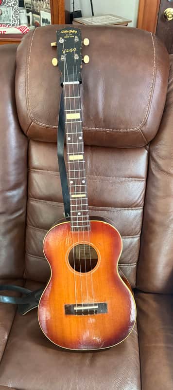 Vega Arthur Godfrey De Luxe Solo Lute Baritone Ukulele 1950s - Mahogany image 1