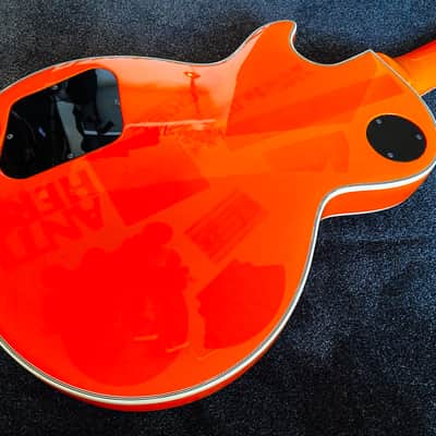 ESP Edwards E-LP-85CD Les Paul Custom - Orange - VERY GOOD | Reverb