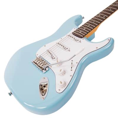 Vintage V6 ReIssued Electric Guitar ~ Laguna Blue image 2