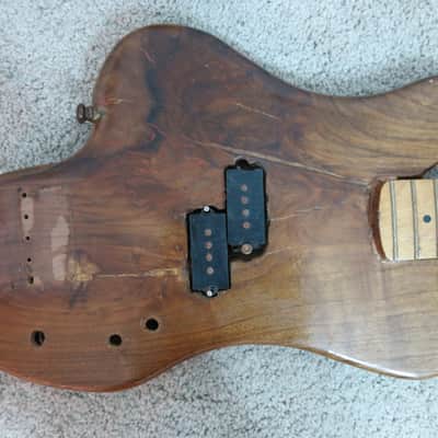 Vintage 1970s Ugly Homemade Caveman Thor Bass Project Prop Smash Me Yeesh image 2