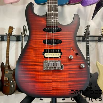 Schecter USA Custom Shop Sunset Custom-II HSS Electric Guitar w/ Case-Tiger Eye Satin image 8