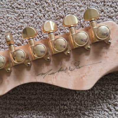 early-90s Valley Arts Custom Pro T-shape Tele Sunburst Mike McGuire signed image 4