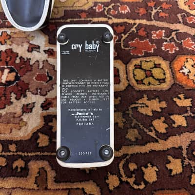 JEN / CRY BABY SUPER 250.422 WAH PEDAL Vintage 1970s Jen Cry Baby