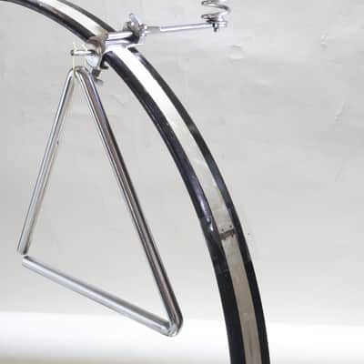 Ludwig Spring Cymbal Arm with Script Logo, 13" Ludwig Ride/Crash Cymbal with Script Logo, 10" Triangle, Traps Era 1920s-30s / INSPECTED & TESTED image 13