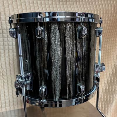 Tama Starclassic Walnut Birch 14” x 12” Floor Tom Black Clouds & Silver Lining image 13