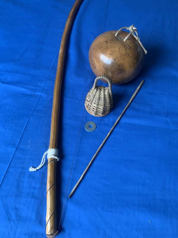 59" Brazilian Professional Berimbau Biriba Wood Stick Cabaca Sizes 8" x 21" Circumference image 1