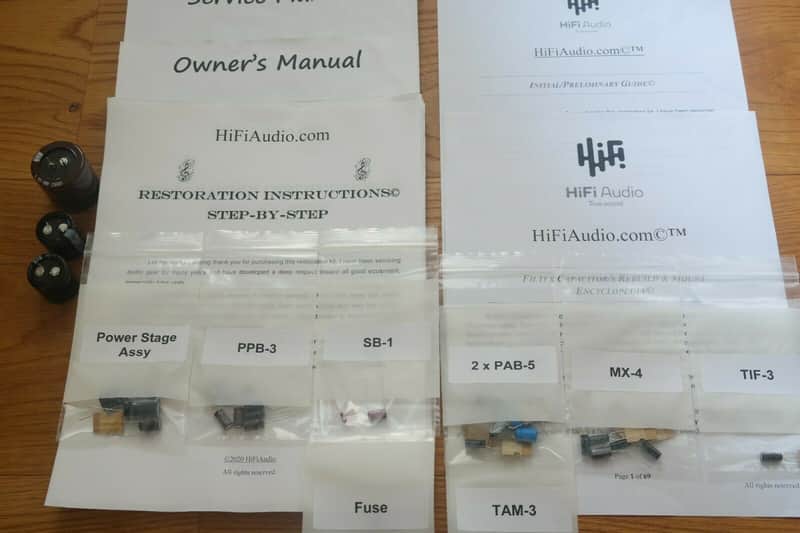 KLH 27 restoration kit filter capacitor repair rebuild fix image 1