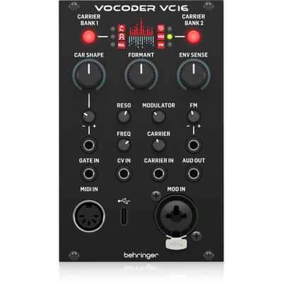 Behringer VOCODER VC16 High-Resolution 16-Band Vocoder Module for Eurorack image 1