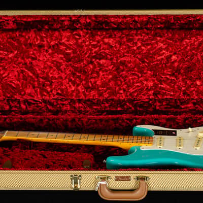 Fender American Vintage II 1957 Stratocaster Maple Fingerboard Sea Foam Green (844) image 7