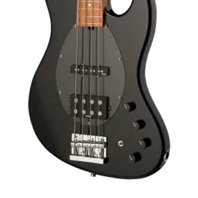 Sadowsky MetroExpress 21-Fret Vintage M/J Bass, Roasted Maple Fingerboard, 4-String - Solid Black High Polish image 4