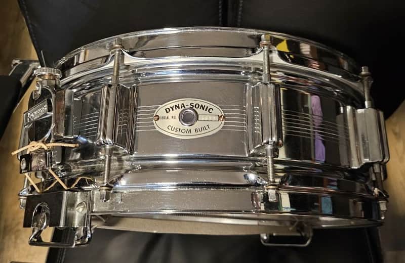 Rogers "7-Line" Dyna-Sonic 5x14" Brass Snare Drum with "Beavertail" Lugs