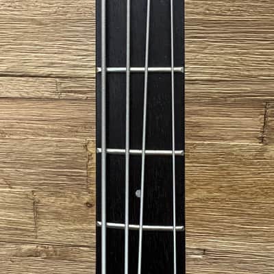 Hondo Alien Headless 4- string bass 1980's -Duke Copy  Black 30.5" scale  w/OHSC image 8