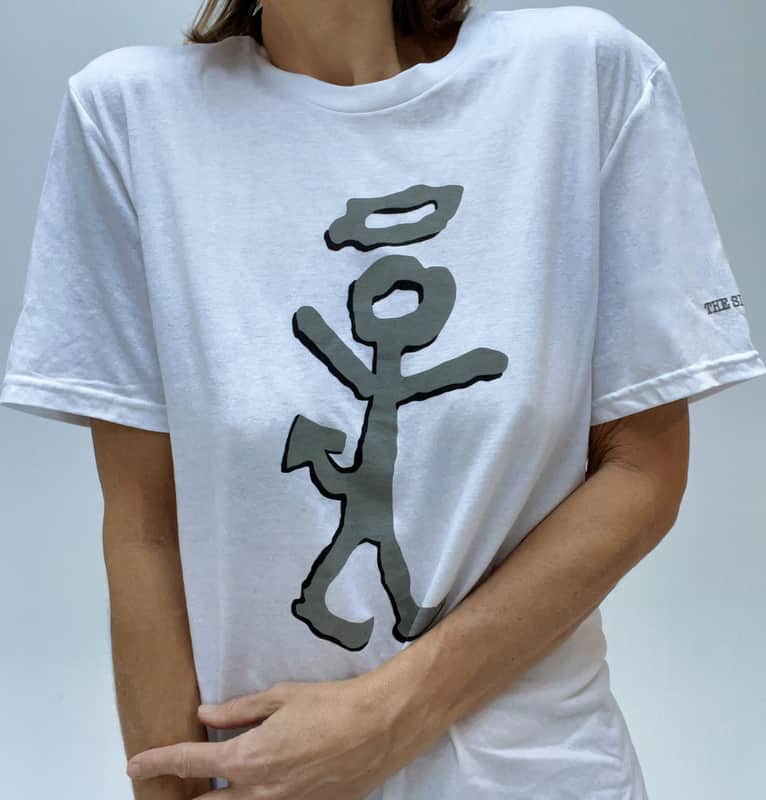 "Sinning Saint" Unisex White T-Shirt by Will Lee - Size Extra Large - All tees available in other sizes image 1