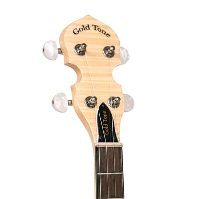 Gold Tone CC-MINI/L Cripple Creek Mini Open Back Maple Neck 5-String Banjo w/Gig Bag For Left Hand Players image 9