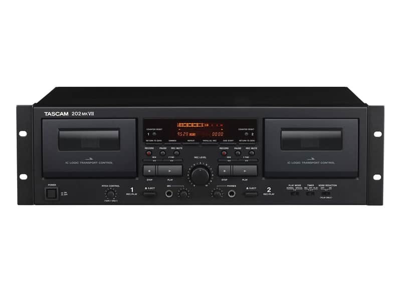 TASCAM 202MKVII Dual Cassette Deck image 1