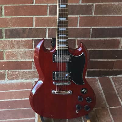 Samick 1995 Artist Series SG-450 Electric Guitar - Wine Red image 2