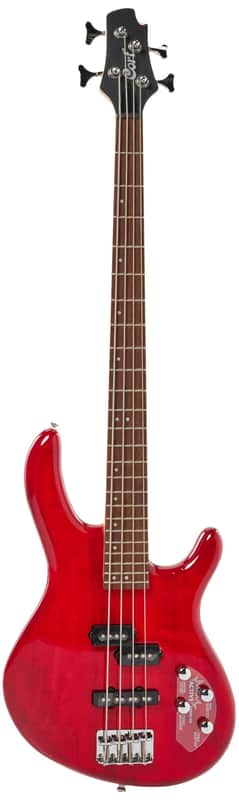 Cort ACTION BASS PLUS TR-A-U Trans Red Poplr Bd 2Bnd Act Eq P&J P/up image 1