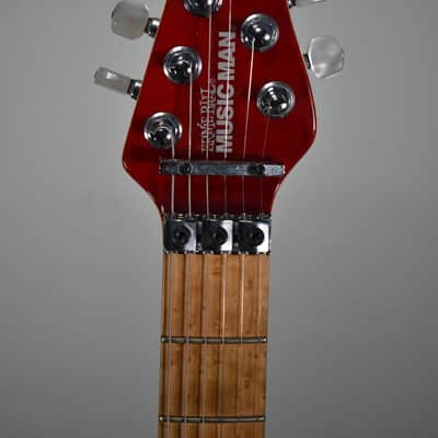1998 Ernie Ball Music Man Axis Trans Red Flame Top Electric Guitar w/HSC image 12