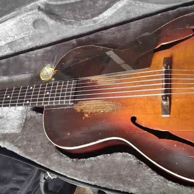 1937 Harmony F-Hole Archtop W/ Mini-Snakehead Headstock (Gibson L-50) image 17