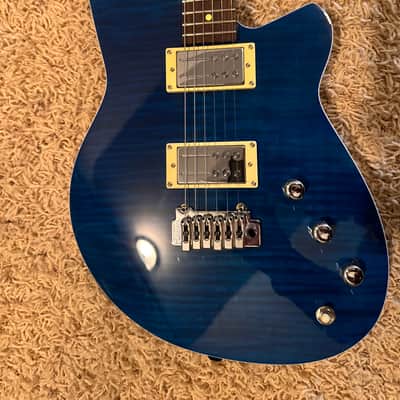 Reverend Kingbolt RA FM with Roasted Maple Neck 2010s - Blue Flame Maple image 1