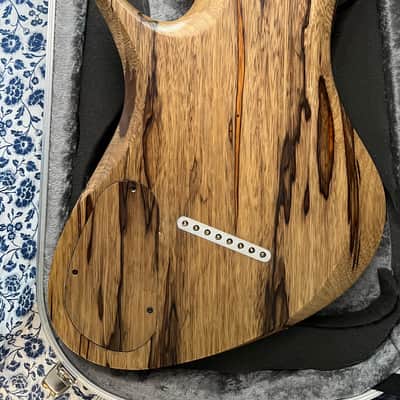 One of a kind 2018 RLG Red Layer Guitars Custom made in Amsterdam Multi-scale 27.7”-29.4” Juggernaut Baritone 8 string graphtech ghost Piezo saddles/preamp Lundgren M8 Alex Grey Inspired Inlay Hiscox Tool Djent Meshuggah image 6