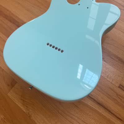 NEW Fender Vintera Modified Telecaster 50s Loaded Body, Surf Green with Custom Shop Tele Pickups, 4-Way Switching, S 1 switch, and Black Pickguard (optional soft case gig bag) image 8