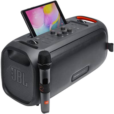 JBL PartyBox On-The-Go Portable Karaoke Party Bluetooth Speaker with Wireless Microphone (Pair) image 8