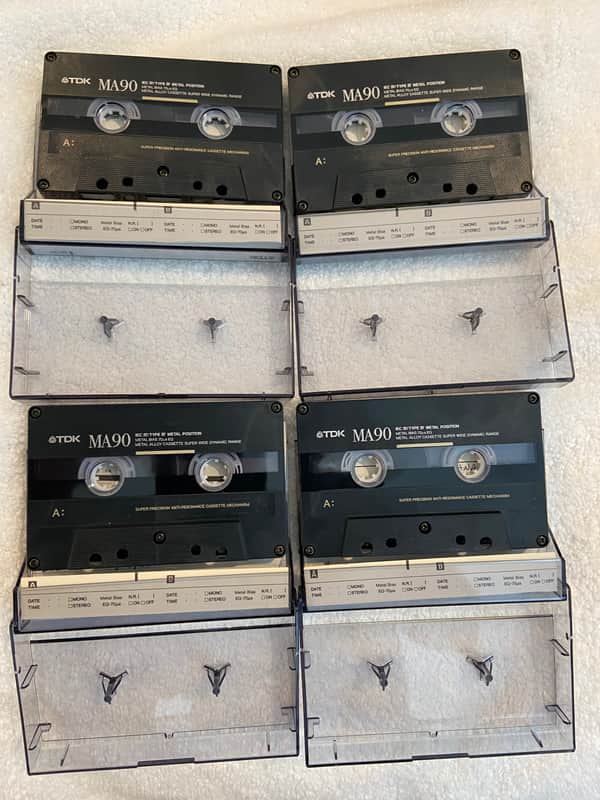 TDK MA90 Metal Bias Four Cassettes 90m image 1