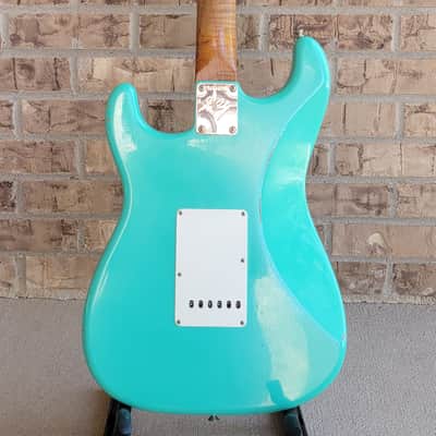 Fender Masterbuilt '59 Reissue Stratocaster Journeyman Relic Brazilian Fretboard - Greg Fessler - 7.2 lbs - Seafoam Green image 3