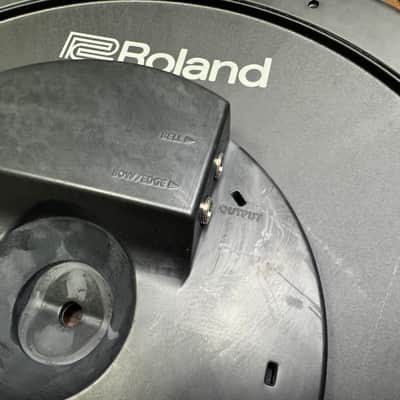 Roland V-Drums CY-14R-T Thin 3 Zone Ride V-Cymbal Trigger Pad W/Mount - I9S3240 image 6