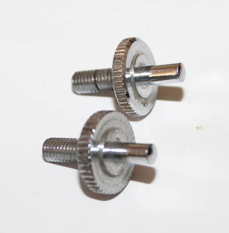 Vintage 1970's Gibson Chrome Nashville Bridge Studs Wheels 1974 1975 1970s Les Paul SG ES image 1
