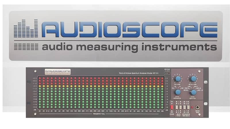 Audioscope 2813-E Audio Spectrum Analyser NOS. 2024 - Frontale Nero Vintage. Rarità image 1